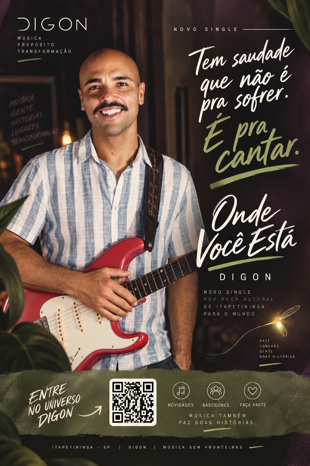 Capa do material musical Onde Você Está, de DIGON